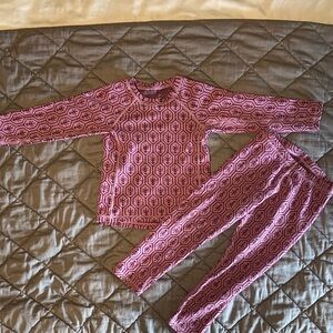 Reima Taival Merino Wool Thermal Base Layer Cold Pink 3-4T